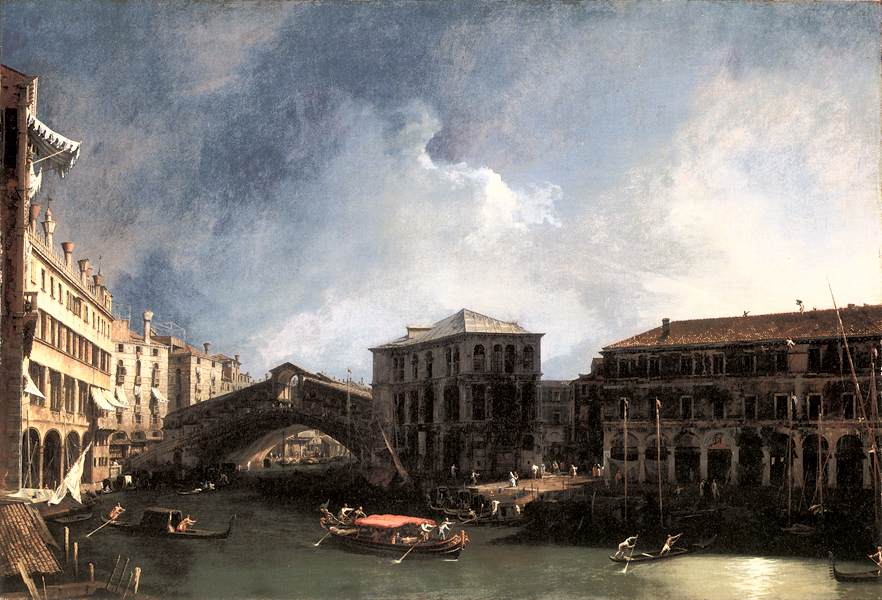 The Grand Canal near the Ponte di Rialto sdf