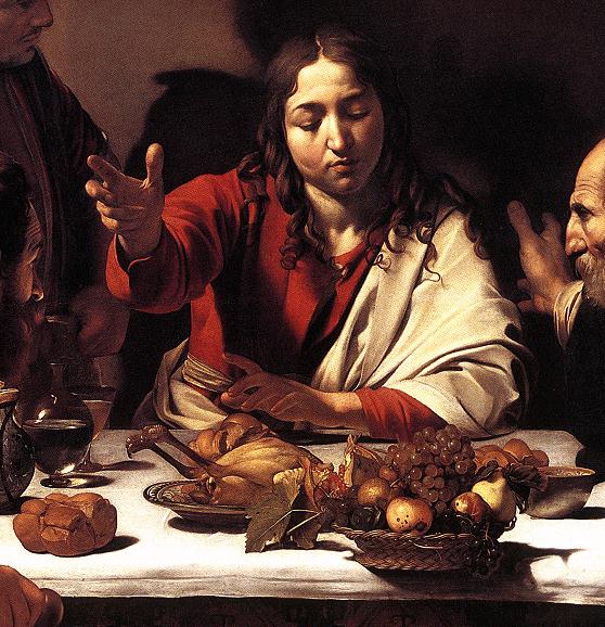 Supper at Emmaus (detail) fg