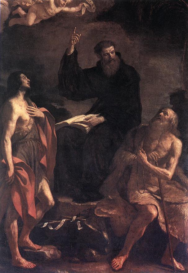 St Augustine, St John the Baptist and St Paul the Hermit hf