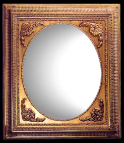 framed mirror