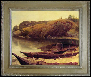 framed oil painting