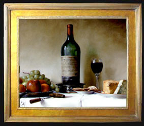 framed oil painting