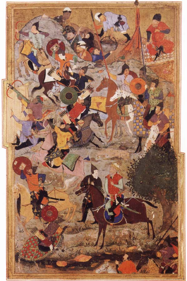 Tamerlane leading the assault of the castle of the knights of the Hospitallers of Saint john at Smyrna