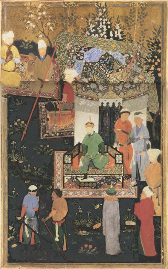 Timur enthroned