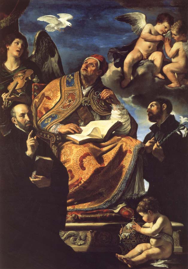 Saint Gregory the Great with Saints Ignatius Loyola and Francis Xavier