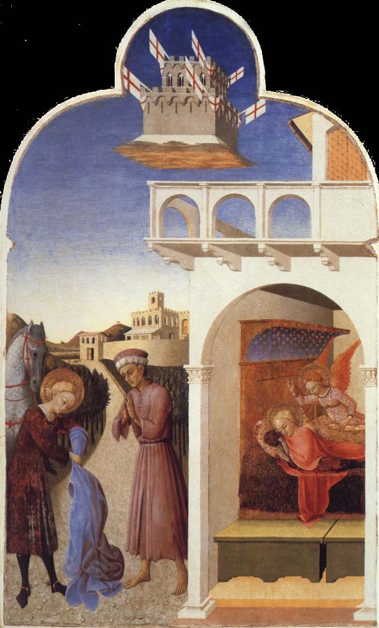 Saint Francis Giving Away His Clothes to the Poor Knight,The Dream of Saint Francis