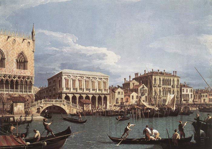 The Molo and the Riva degli Schiavoni from the Bacino di San Marco