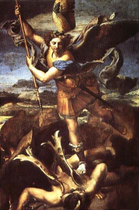 SaintMichael Trampling the Dragon