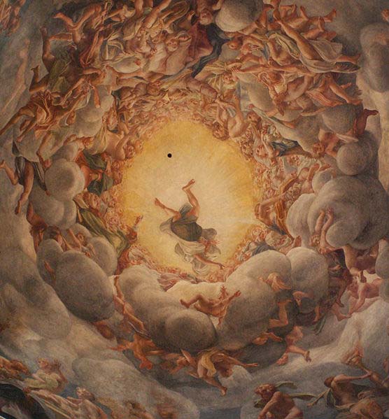 Correggio famous frescoes in Parma seems to melt the ceiling of the cathedral and draw the viewer into a gyre of spiritual ecstasy.