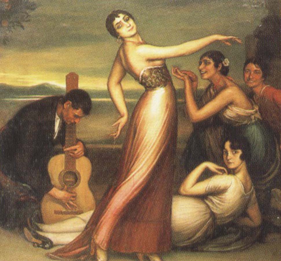 an allegory of happiness by julio romero de torres