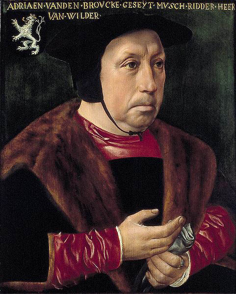 Portret van Adriaen van den Broucke, genaamd Musch, Heer van Wildert