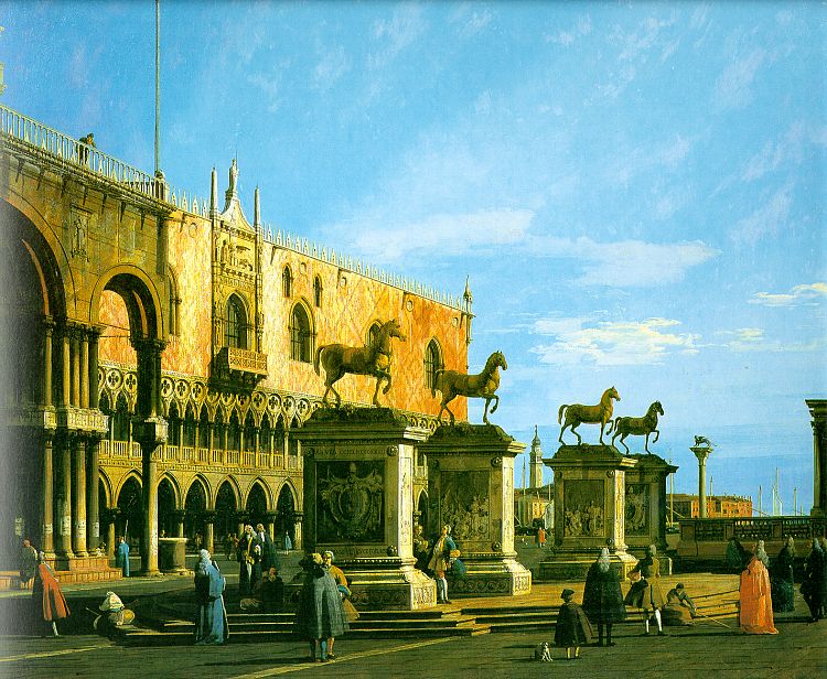 Capriccio- The Horses of San Marco in the Piazzetta