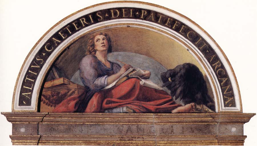 Lunette with Saint John the Evangelist