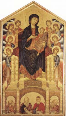 Madonna and Child Enthroned with Angels and Prophets (mk08)