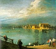 Canaletto San Cristoforo, San Michele Murano oil