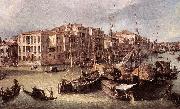 Canaletto Grand Canal: Looking North-East toward the Rialto Bridge (detail) d china oil painting reproduction