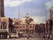 Canaletto Piazza San Marco: the Clocktower f china oil painting reproduction