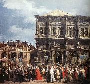 Canaletto The Feast Day of St Roch (detail) f china oil painting reproduction