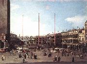 Canaletto Piazza San Marco, Looking toward San Geminiano df oil on canvas