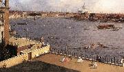 Canaletto London: The Thames and the City of London from Richmond House (detail) d china oil painting reproduction