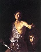 Caravaggio David dfg oil