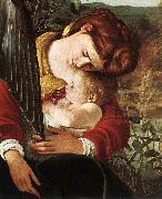 Caravaggio Rest on Flight to Egypt (detail) fg oil