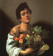 Caravaggio Youth with a Flower Basket china oil painting reproduction