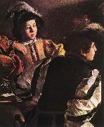 Caravaggio The Calling of Saint Matthew (detail) urt china oil painting reproduction