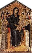 Cimabue Madonna Enthroned with the Child, St Francis St. Domenico and two Angels dfg china oil painting reproduction