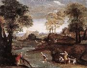 Domenichino Landscape with Ford dg china oil painting reproduction