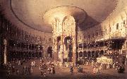 Canaletto London: Ranelagh, Interior of the Rotunda vf oil on canvas