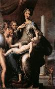 PARMIGIANINO Madonna dal Collo Lungo (Madonna with Long Neck) ga oil on canvas