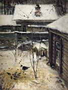 A.K.Cabpacob Yard-Winter china oil painting reproduction