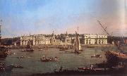 Canaletto Greenwich Hospital from the North Bank of the Thames oil on canvas