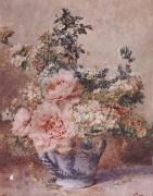 F.Rivoire Apple Blossoms with Peonies china oil painting reproduction