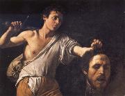 Caravaggio David with the head of Goliath china oil painting reproduction