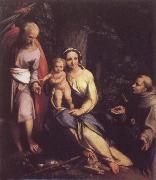 Correggio Rest on the Flight to Egypt with Saint Francis china oil painting reproduction