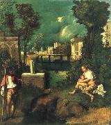 Giorgione The storm china oil painting reproduction