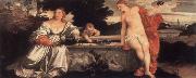 Titian Sacred and Profane Love oil