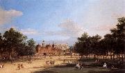 Canaletto the Old Horse Guards and Banqueting Hall, from St James-s Park oil on canvas