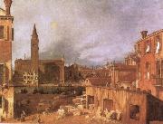 Canaletto Campo S.Vidal and Santa Maria della Carita oil on canvas