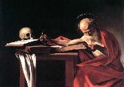 Caravaggio St Jerome oil