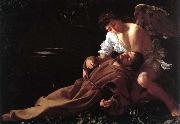 Caravaggio St. Francis in Ecstasy oil on canvas