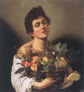 Caravaggio Boy with a Basket of Fruit china oil painting reproduction