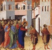 Duccio Jesus Opens the Eyes of a Man Born Blind china oil painting reproduction