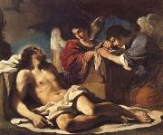 GUERCINO The Dead Christ Mourned by two Angels china oil painting reproduction