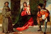 Giorgione Madonna with the Child, St Anthony of Padua and St Roch china oil painting reproduction