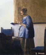 JanVermeer Woman Reading a Letter oil painting picture wholesale