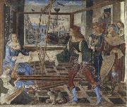 Pinturicchio Penelope at the Loom and Her Suitors china oil painting reproduction