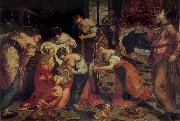 Tintoretto The Birth of St John the Baptist oil on canvas